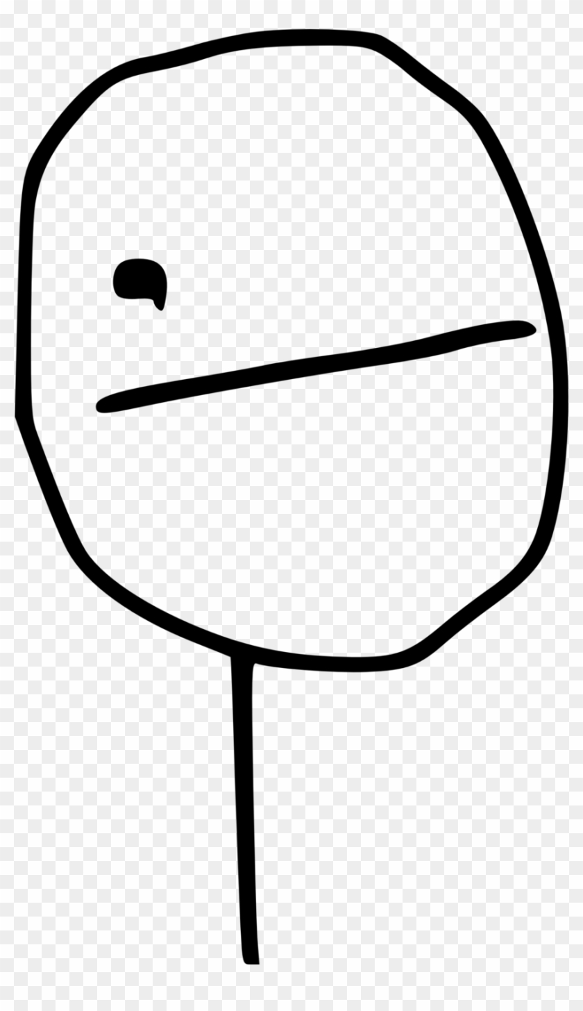 Poker Face Meme - Rage Comic - Full Size PNG Clipart Images Download