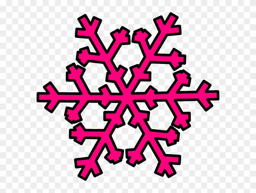 Pink Snowflake Clip Art At Clker Com Vector Clip Art - Purple Snowflake #732776