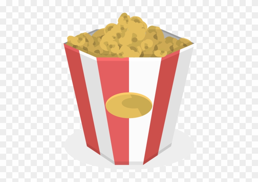 Popcorn Icon - Cinema Flat Icon Png #732878