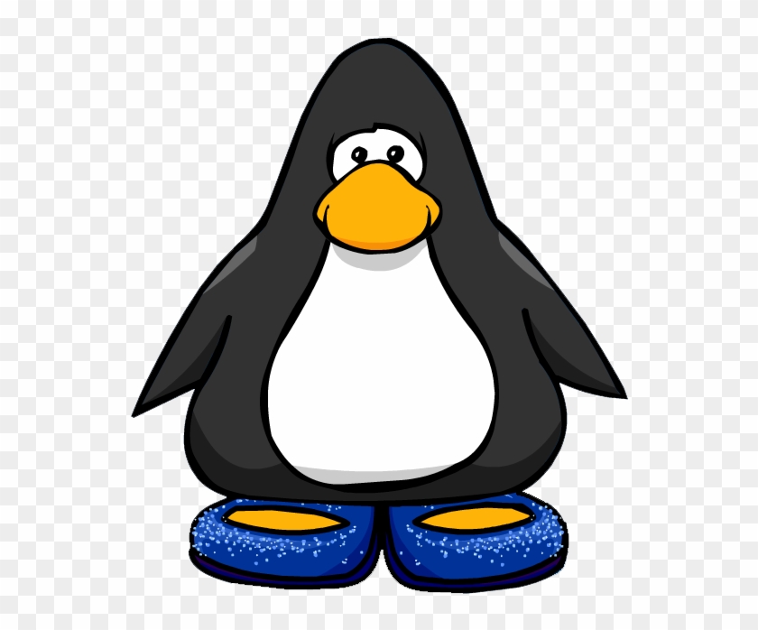 Blue Stardust Slippers From A Player Card - Club Penguin Ninja Mask #733169