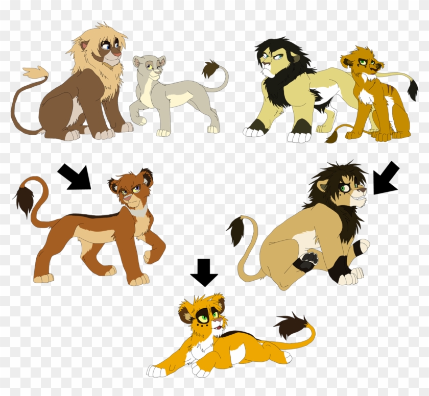 Lion Family Tree By Firewolf-anime - Drawings Of Anime Lions #733209