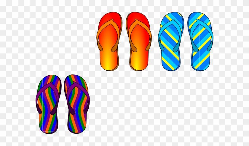 Flip Flops Clip Art At Clker - Flip Flop Animated Gif #733220