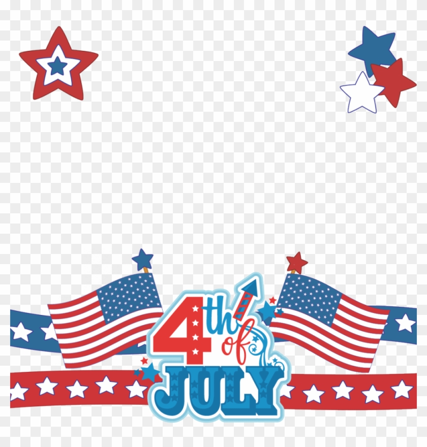 July 4th Clip Art Page Border