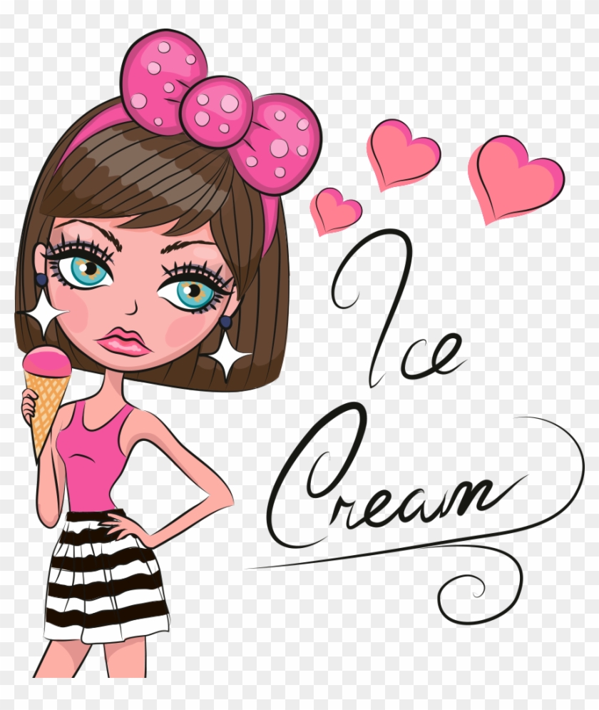 Cartoon Girl Stock Illustration Illustration - Cartoon Girl Stock Illustration Illustration #733352