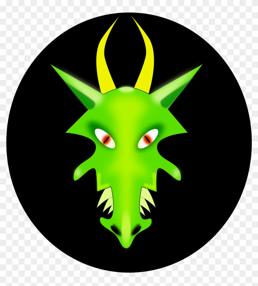Face Of A Green Dragon - Portable Network Graphics #733383