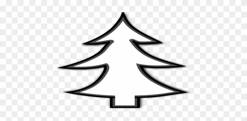 Black And White Girl Christmas Tree Clip Art - Christmas Day #733389