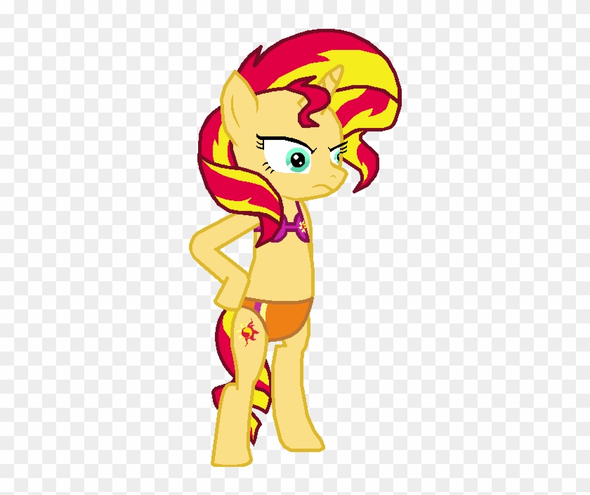 Sunset Shimmer Bikini By Toonalexsora007 - My Little Pony: Friendship Is Magic #733421