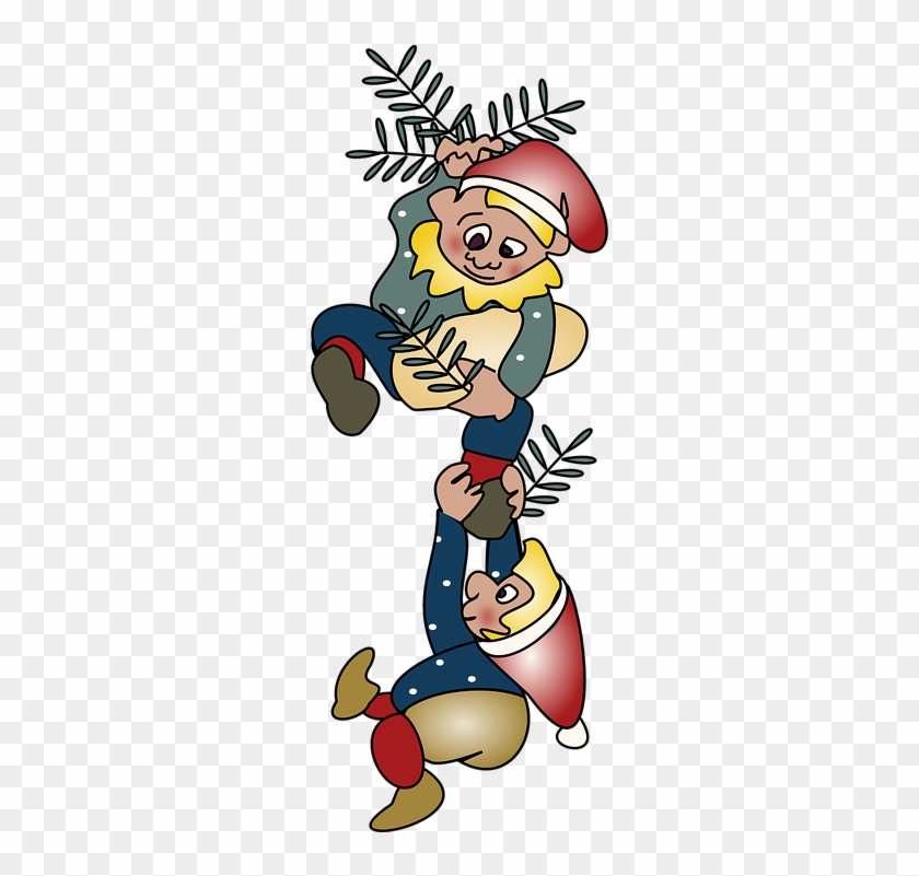 Elf Swinging Cliparts 25, Buy Clip Art - Elfos De Navidad Png #733452