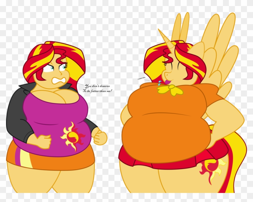 The Biggest Loser By Shitigal-artust - Fat Sunset Shimmer #733516