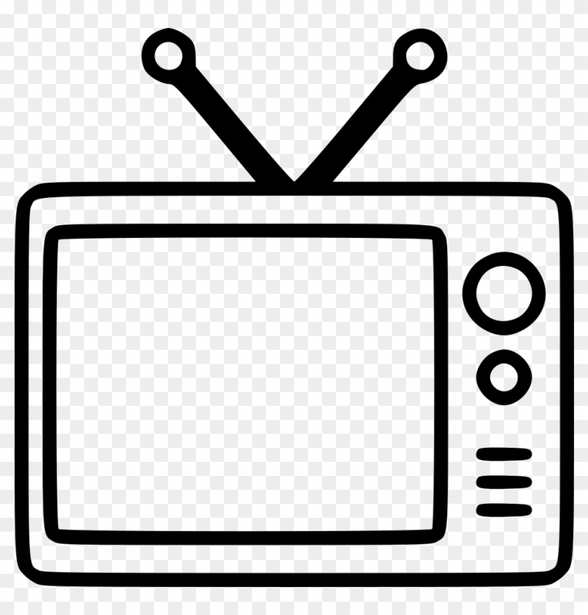Old Television Comments - Television Clipart Black And White #733661