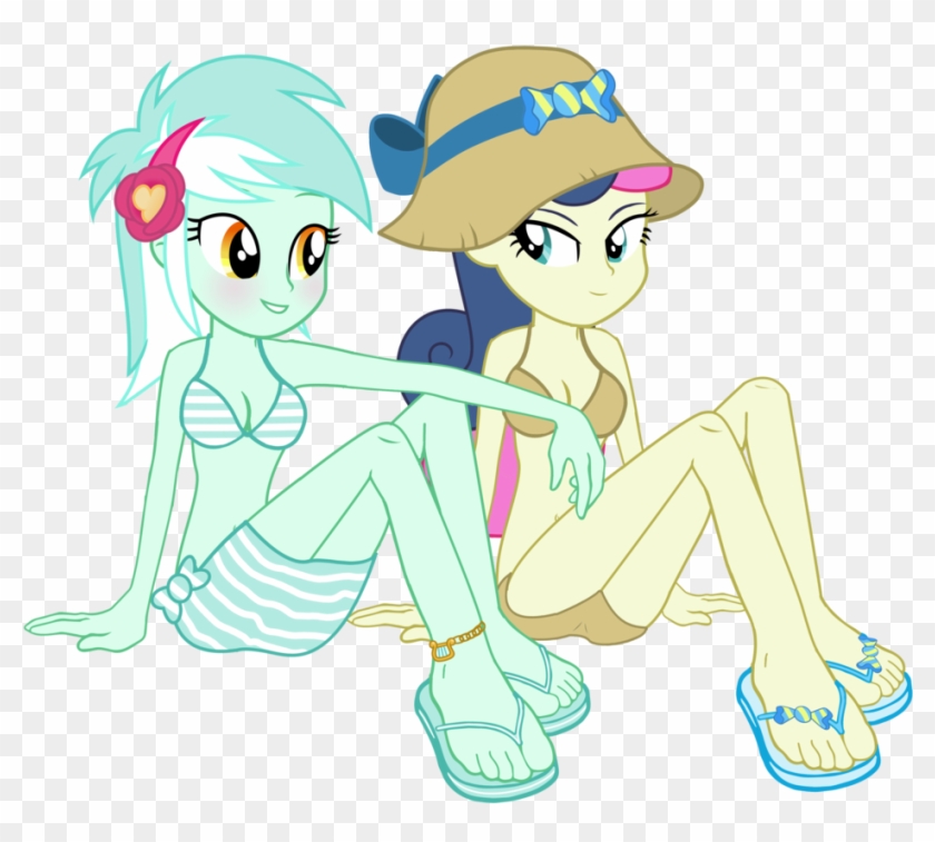 Lyra And Bon Bon In Bikini By Kevintoons915 - Cartoon #733685