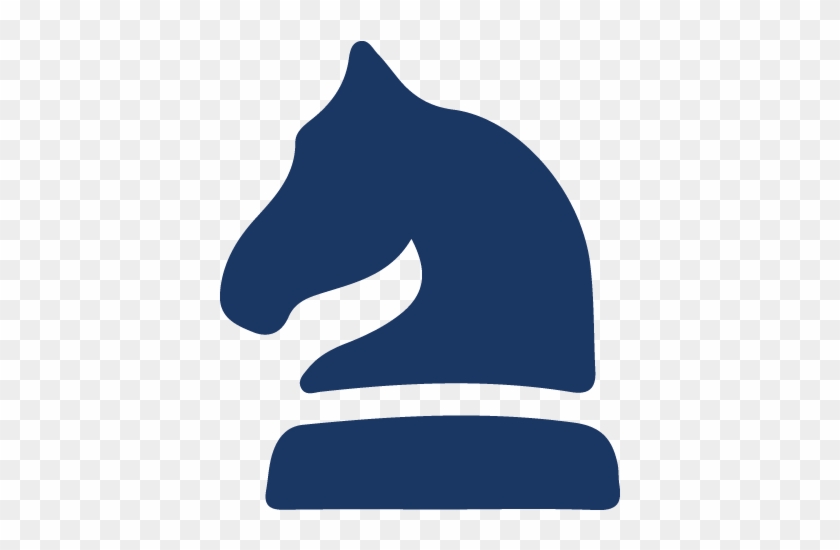 Logo Trans Blue - Chess Knight Logo Blue #733684