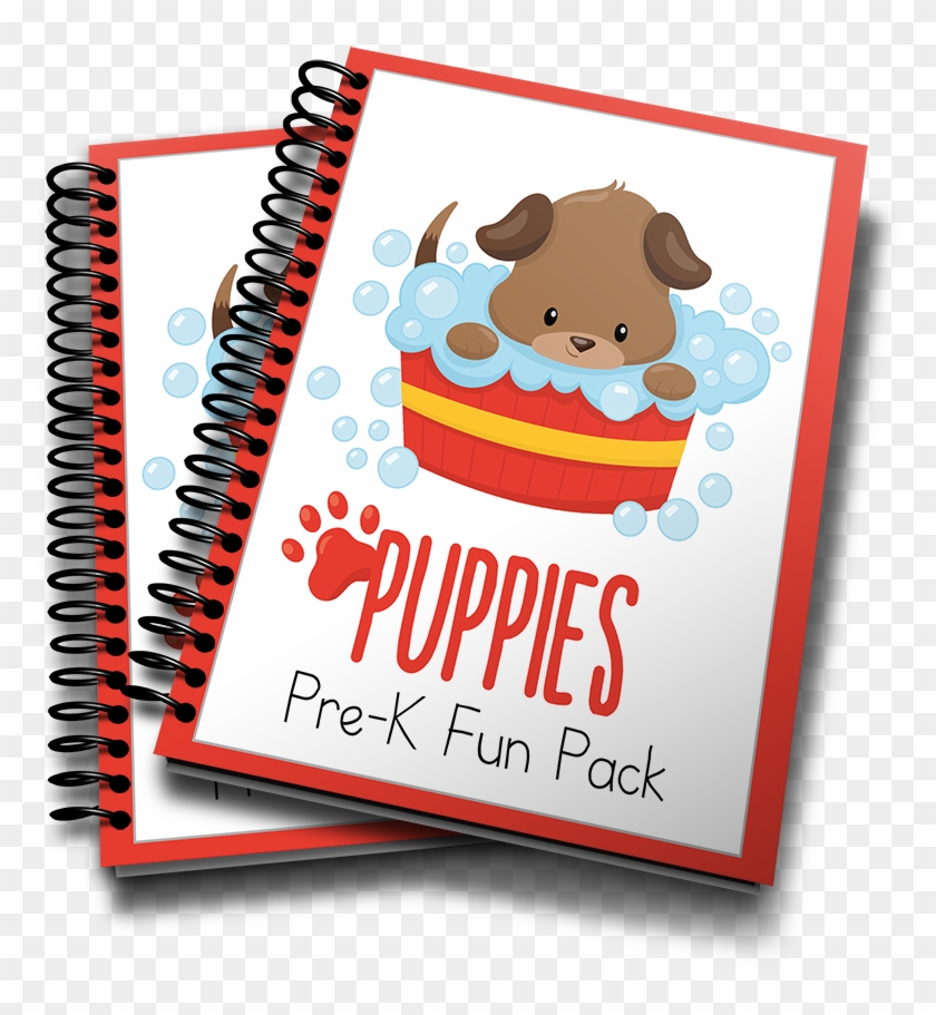 Puppies Prek Printable Pack - Caroline's Treasures Puppy Taking A Bath Wall Or Do #733843