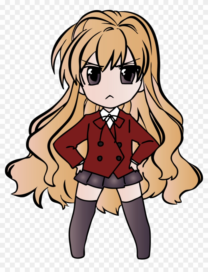 Chibi Asaka Taiga-toradora Colored By Kuroaika On Deviantart - Student Anime Girl Chibi #733975