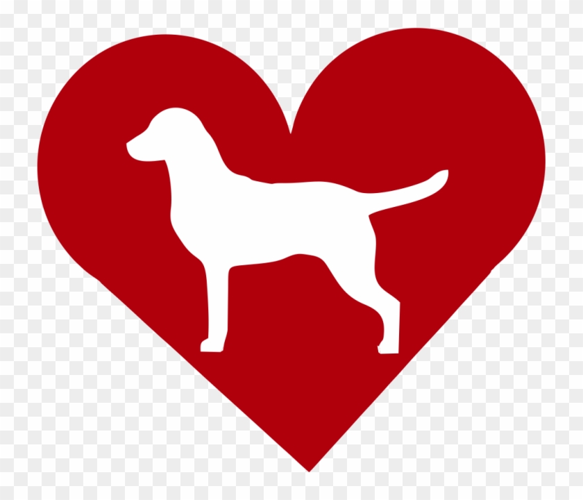 Chesapeake Bay Retriever In Heart Outdoor Vinyl Silhouette - Armant, Egypt #734122