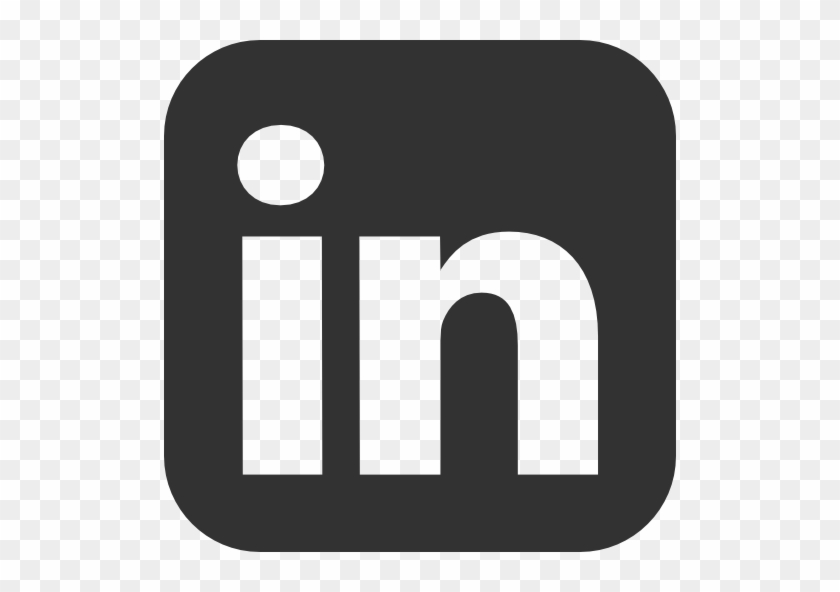 Image Description - Linkedin Logo Black And White #734125
