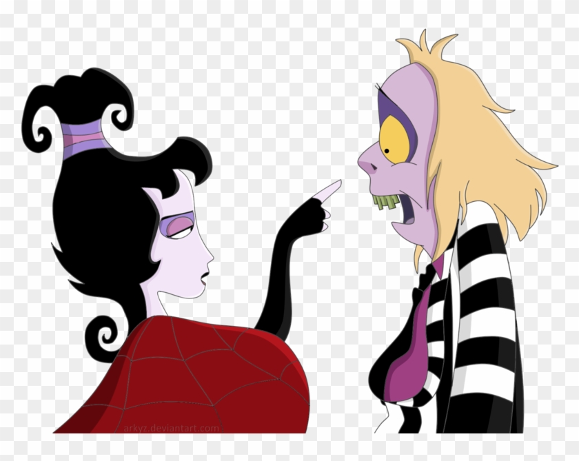 Beetlejuice And Lydia - Cartoon #734133