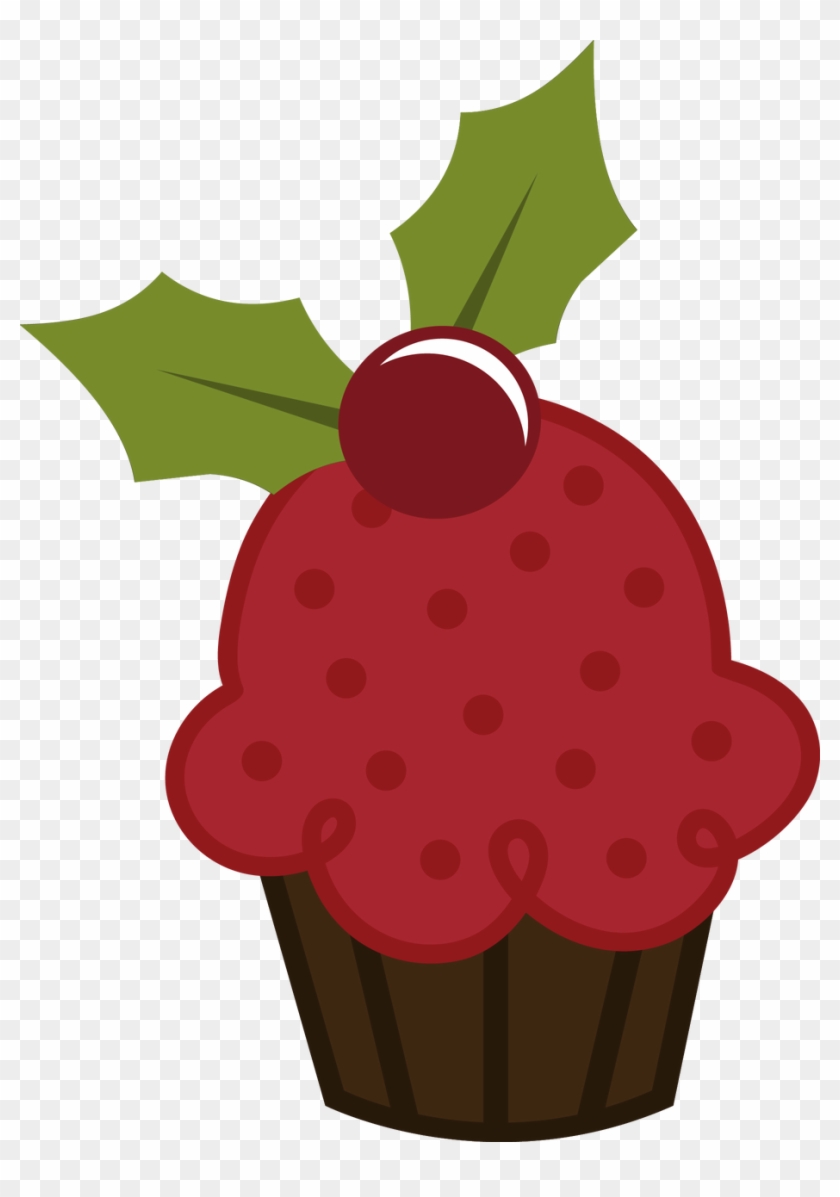 Christmas Cupcake Clip Art - Christmas Food Clipart Png #734317