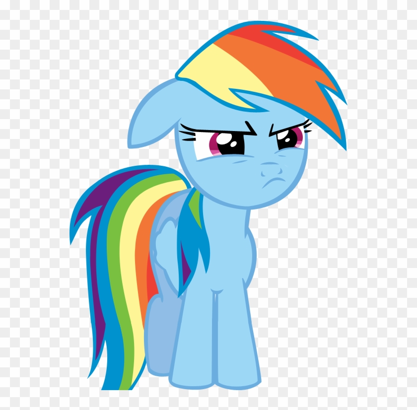 Angry Rainbow Dash By - Mlp Rainbow Dash Mad #734397