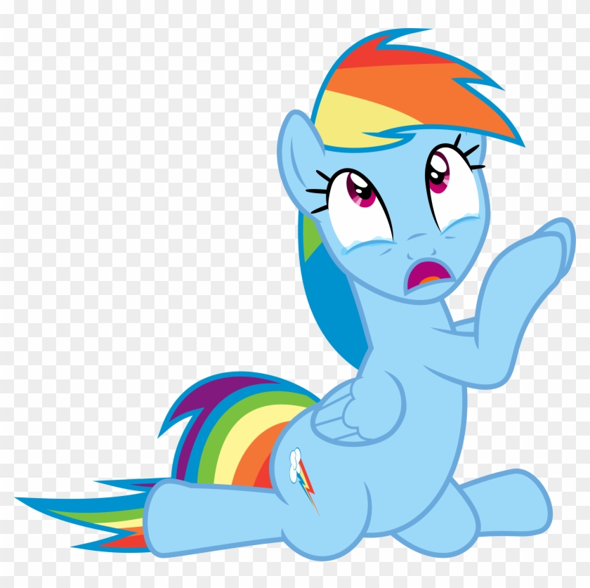 Rainbow Dash Crying Sad - Mlp Rainbow Dash Tummy #734407