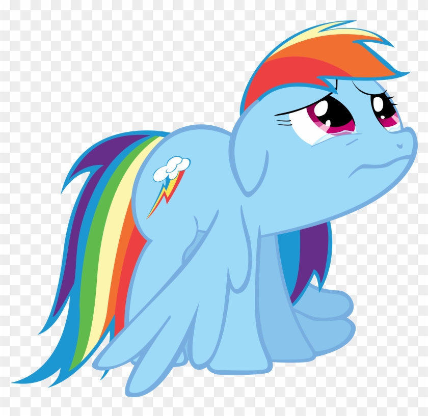 Mlp Rainbow Dash Vector Sad Download - Rainbow Dash Cutie Mark #734416