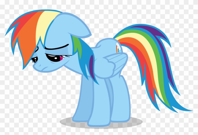 Rainbow Dash Sad Vector Download - Mlp Rainbow Dash Sad #734421
