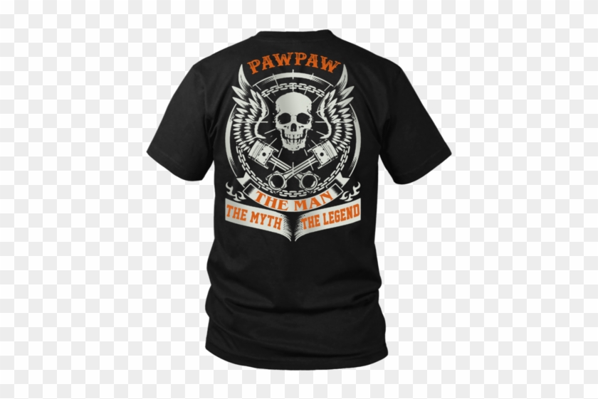 Pawpaw The Man The Myth The Legend T Shirts, Tees & - Biker Skull With Wings And Pistons Journal: 150 Page #734423