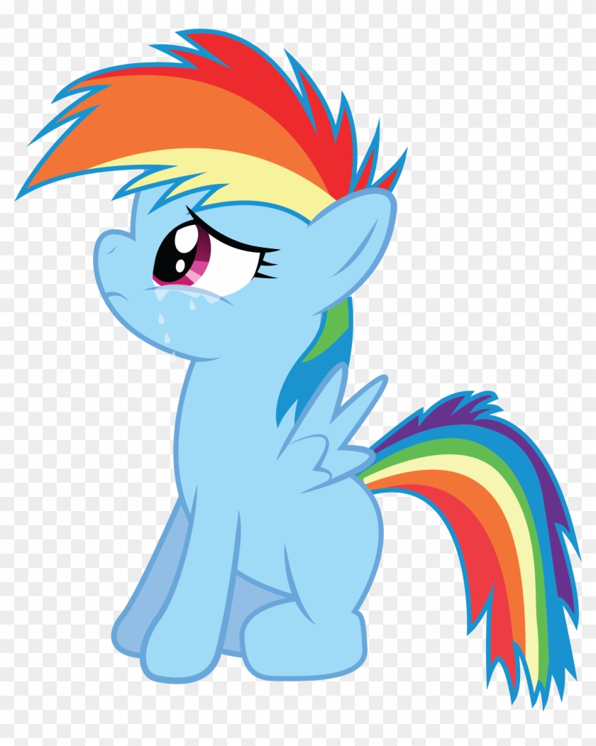 Rainbow Dash Filly Sleeping For Kids - Rainbow Dash Filly Crying #734484