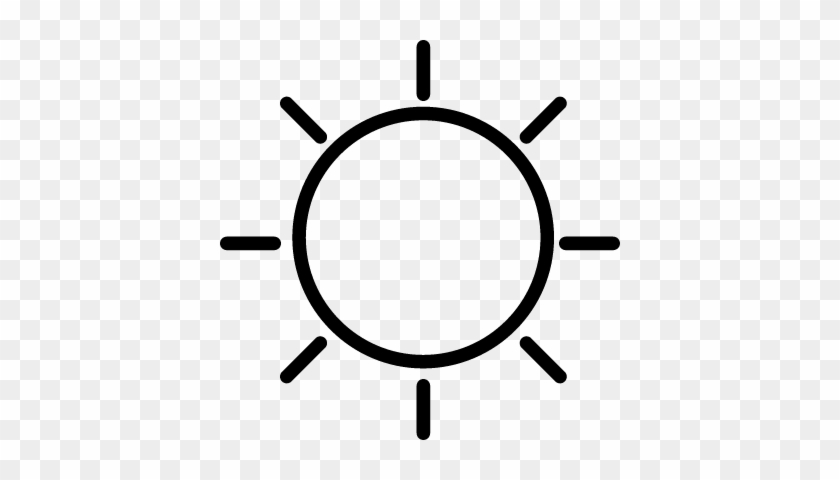 Sunny Day Weather Symbol Vector - Sunny Day Weather Symbol #734503