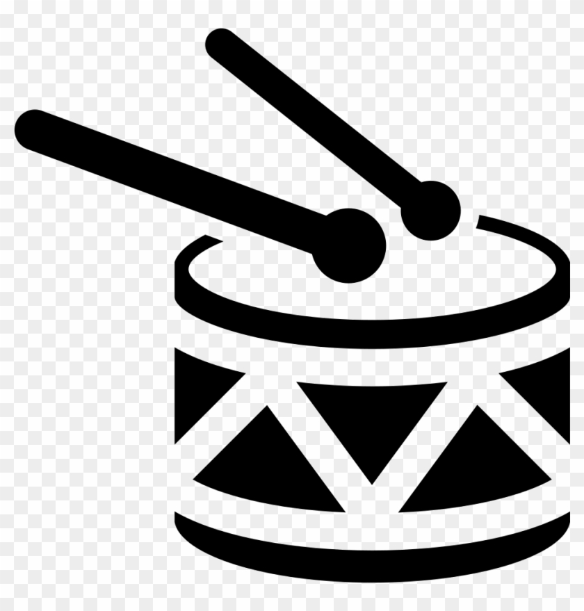 Drum With Drumsticks Comments - Drum Icon Png #734566