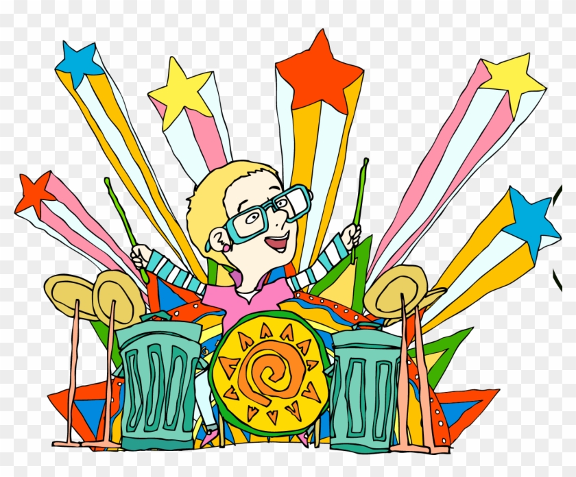 Drums Musical Instrument Jazz Drumming - Celebration Vector In Png #734570