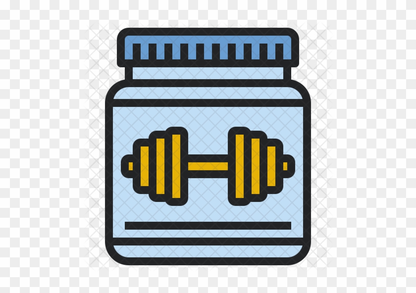 Protein Powder Icon - Supplements Icon Transparent Background #734629