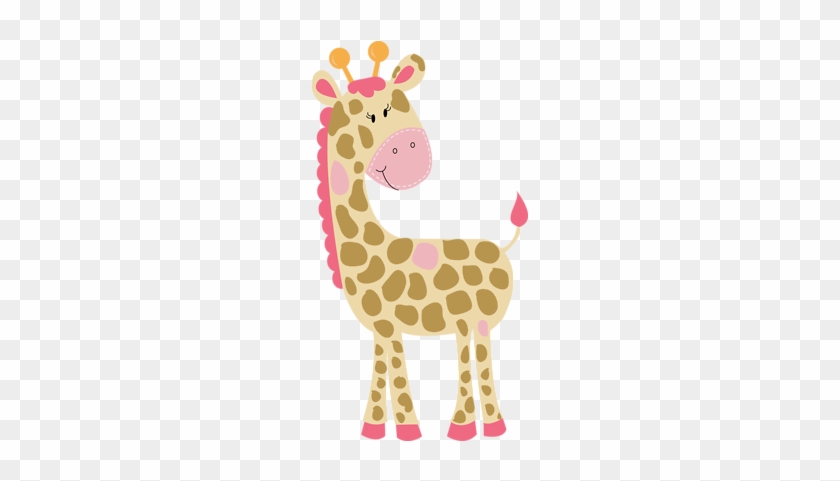 Baby Pink Giraffe Clipart - Pink Baby Giraffe Png #734757