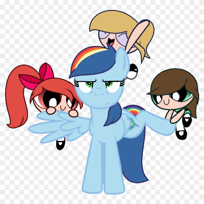 Mlp Rainbow Star In The Power Puff Girls World By Galaxyswirlsyt - Cutie Mark Rainbow Star #734769