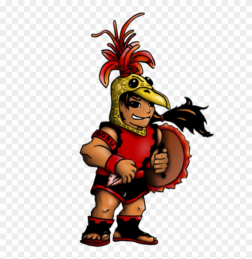 Sdsu Aztec Warrior Chibi By Evoluzione - San Diego State Aztecs #734811