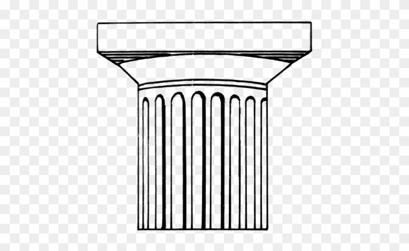 The Oldest Known Corinthian Column Stands Inside The - Doric Column Clipart #735049