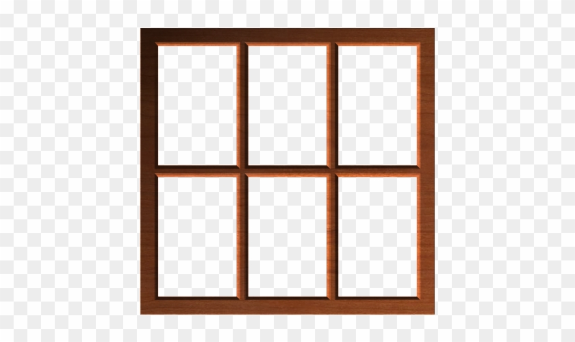 Rustic Window Frame Or Border 002 A - Window Clipart Transparent Background #735246