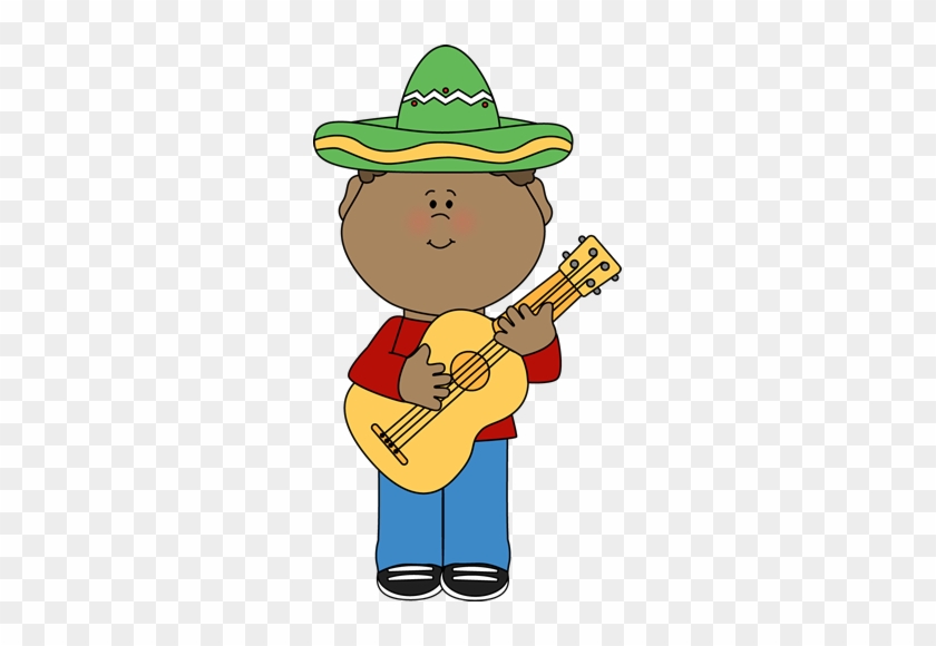 Cinco De Mayo Kid Clip Art - Kids Clipart Music #735396