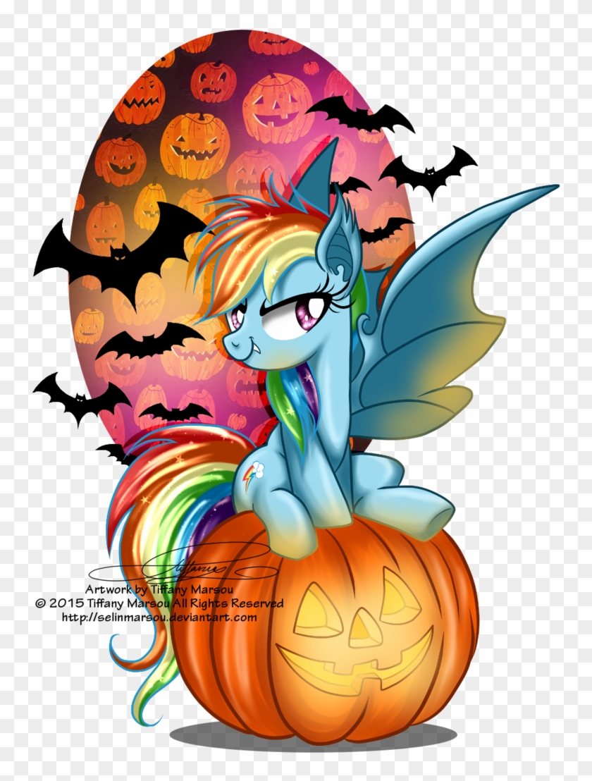 Happy Nightmare Night Ponies Out There Hope Everyone - Rainbow Dash Bat Art #735480