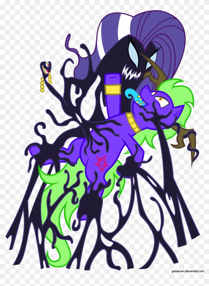 Nightmare Rarity The Symbiote By Gamerpen Nightmare - Symbiote My Little Pony #735489