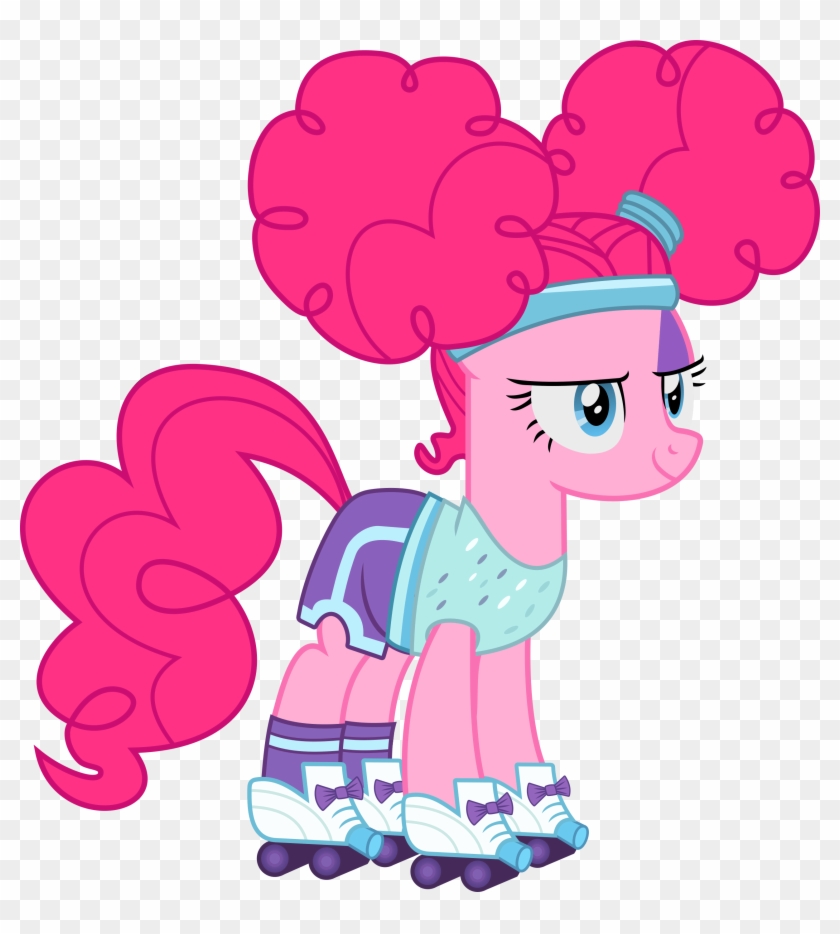 Alternate Hairstyle, Artist - Pinkie Pie Roller Skates - Free Transparent PNG Clipart Images Download