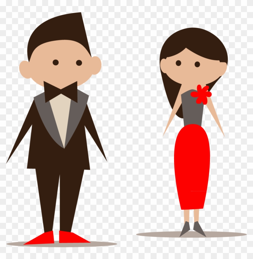 Bridesmaid Wedding Invitation Icon - Man In Tuxedo Cartoon #735656