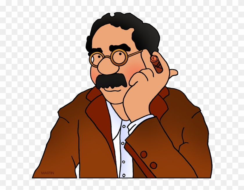 Free Occupations Clip Art By Phillip Martin, Groucho - Groucho Marx Clip Art #735674