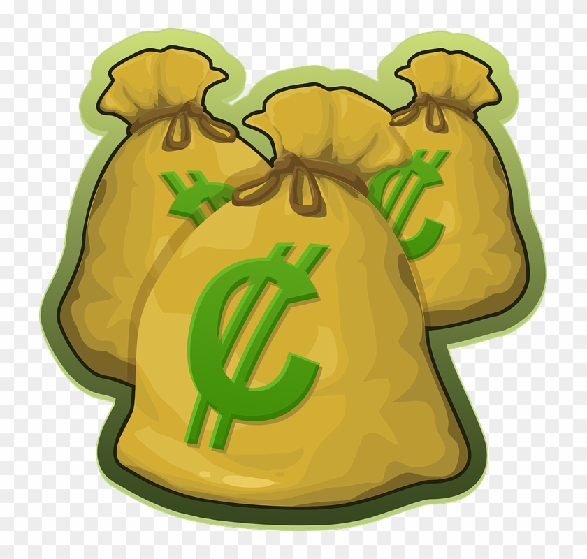 Money Cartoon Pictures 4, Buy Clip Art - Bag Of Money Cartoon Illustration Pendant Necklace #735723