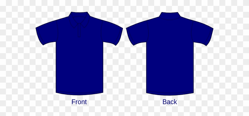 Navy Blue Polo Shirt Vector #735745