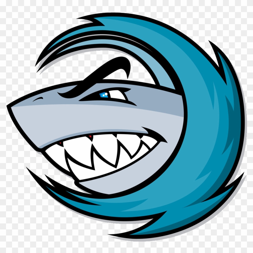 Shark Attack Mascot Machine Embroidery - Head Of A Fierce Shark Casual Drawstring Backpack #735753