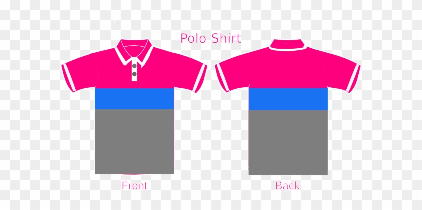 Shirt Clip Art - Modelo De Camisa Polo Azul #735763