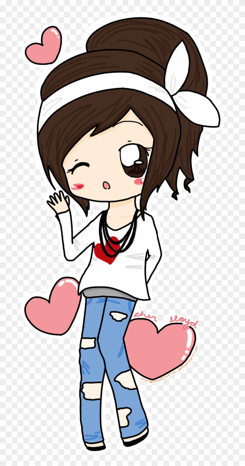 Cartoon Drawing Female Chibi Caricature - Imagenes De Muñequitas En Caricatura #735766