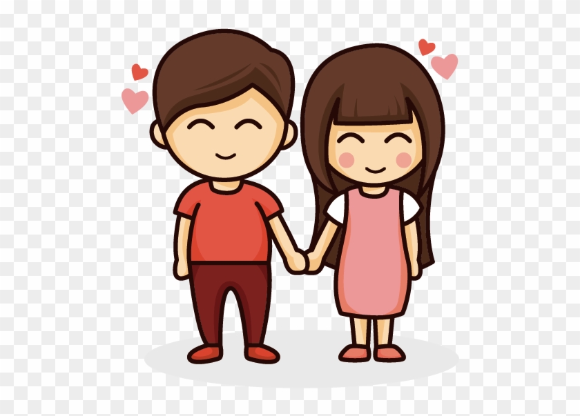 Drawing Couple - Cartoon Couple - Love Couple Cartoon Png #735792