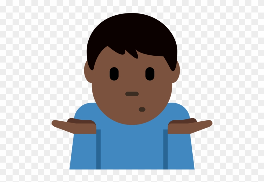 Twitter - Black Guy Shrug Emoji #735791
